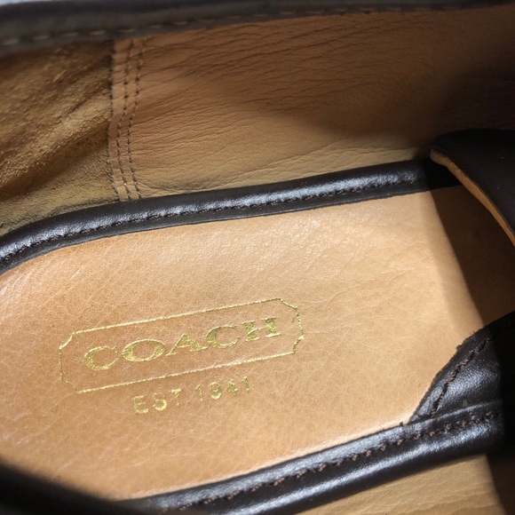 Coach SUEE Brown signature canvas leather sneakers - Picture 7 of 10